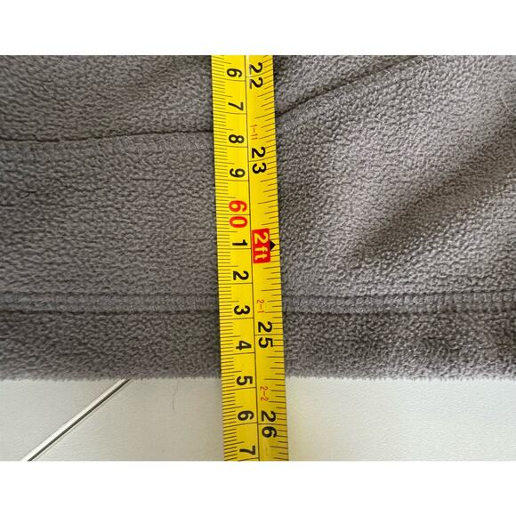 LL Bean Polartec Vest Men’s Large Gray Fleece Full Zip Pockets Outdoor Large - Picture 5 of 6